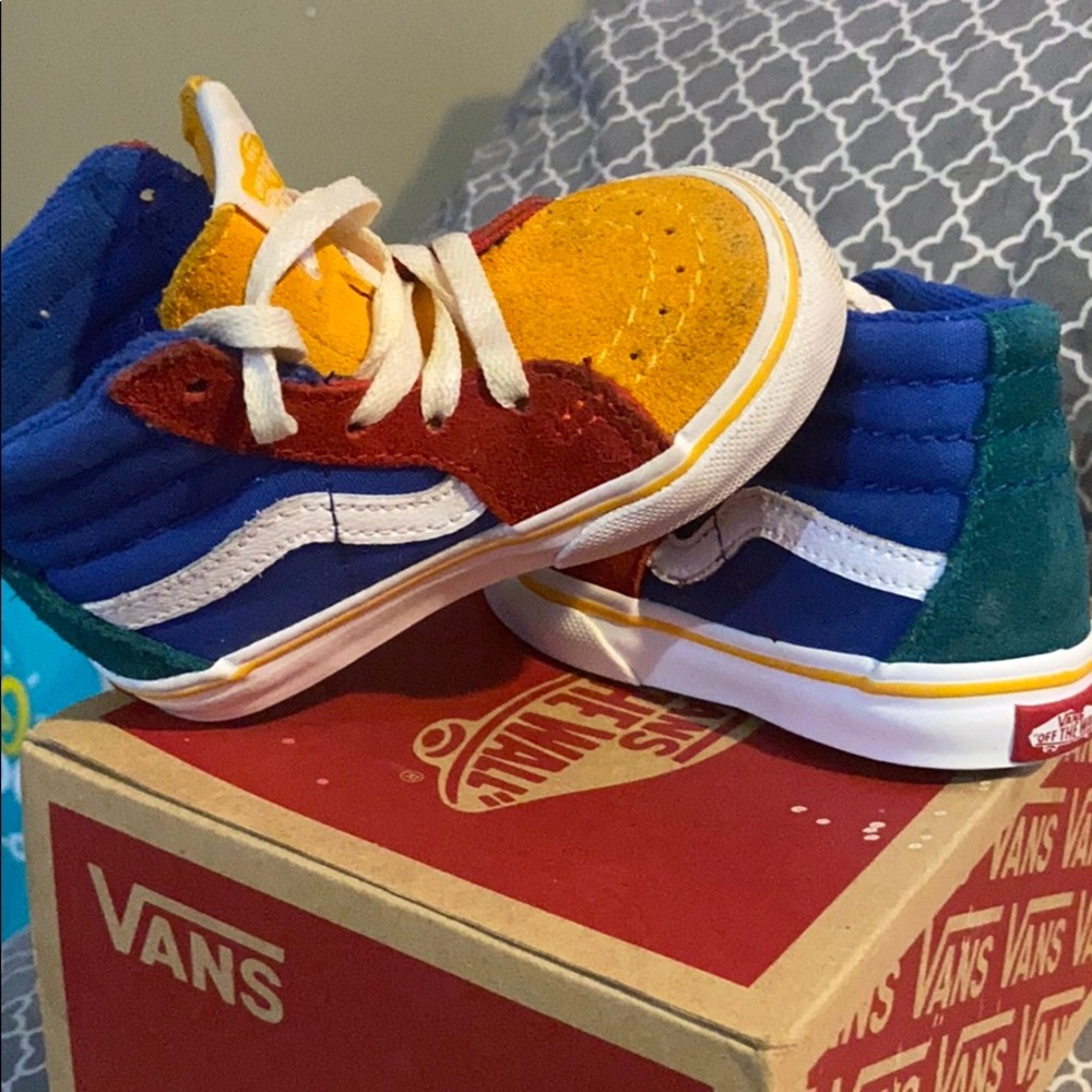 Lightly Used MultiColor Toddler VANS Sneakers